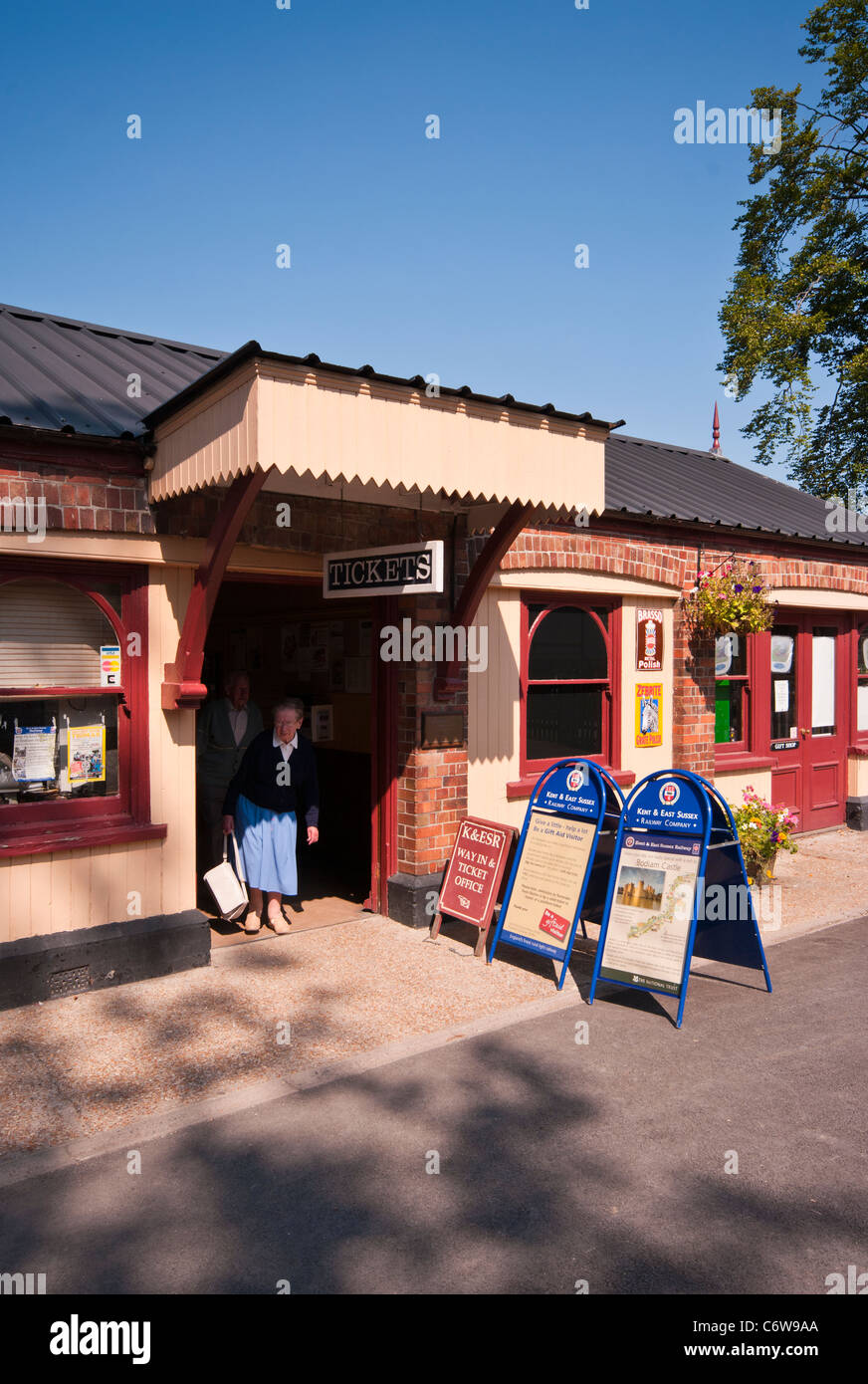 Kent And & East Sussex Steam Railway Train Station Tenterden Kent Stock Photo