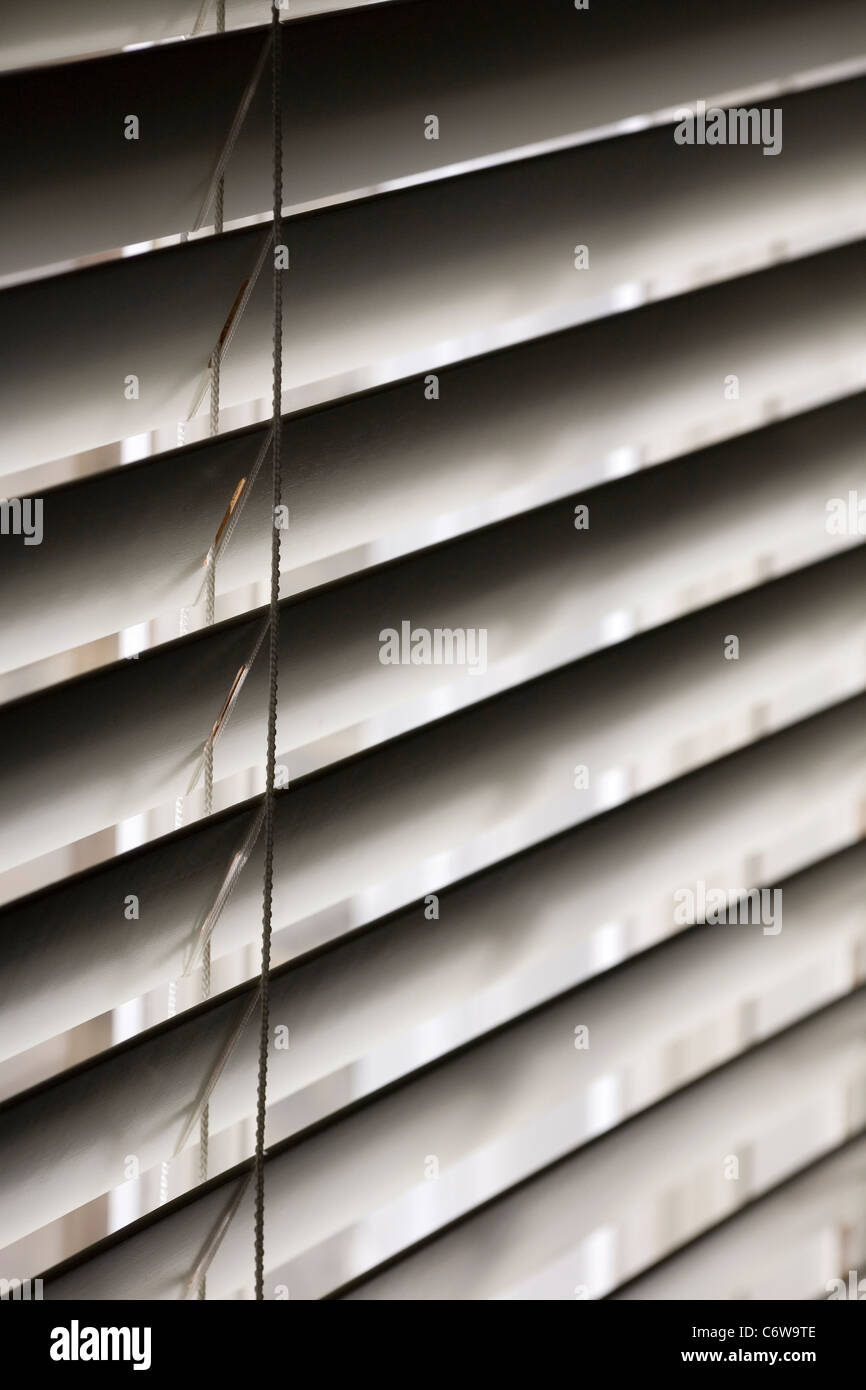 Vertical wooden blinds Stock Photo Alamy