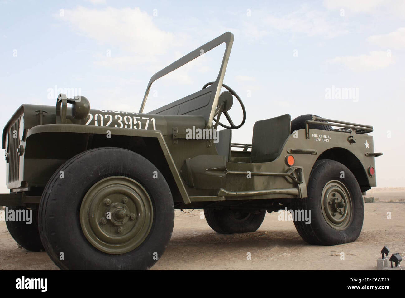 A super-size giant WIllys jeep on exhibition at the Emirates National ...