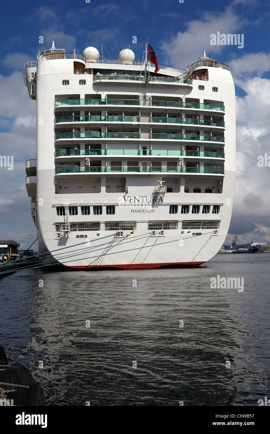The P&O cruise ship Ventura moored in the Port of Stavanger, Norway. Stock Photo