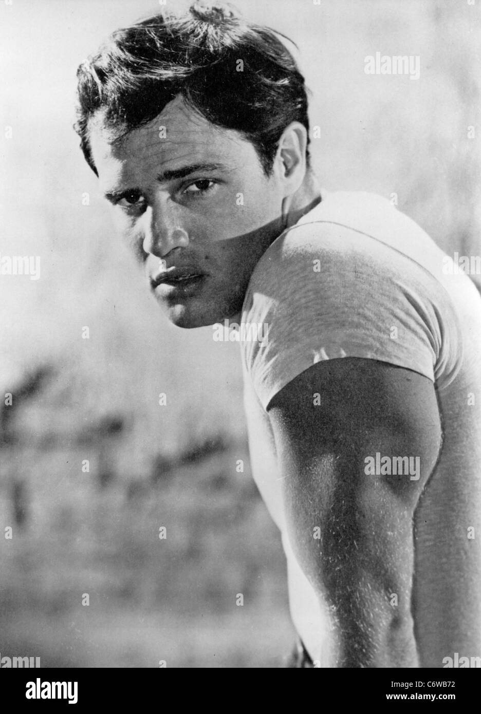 MARLON BRANDO US film actor about 1955 Stock Photo