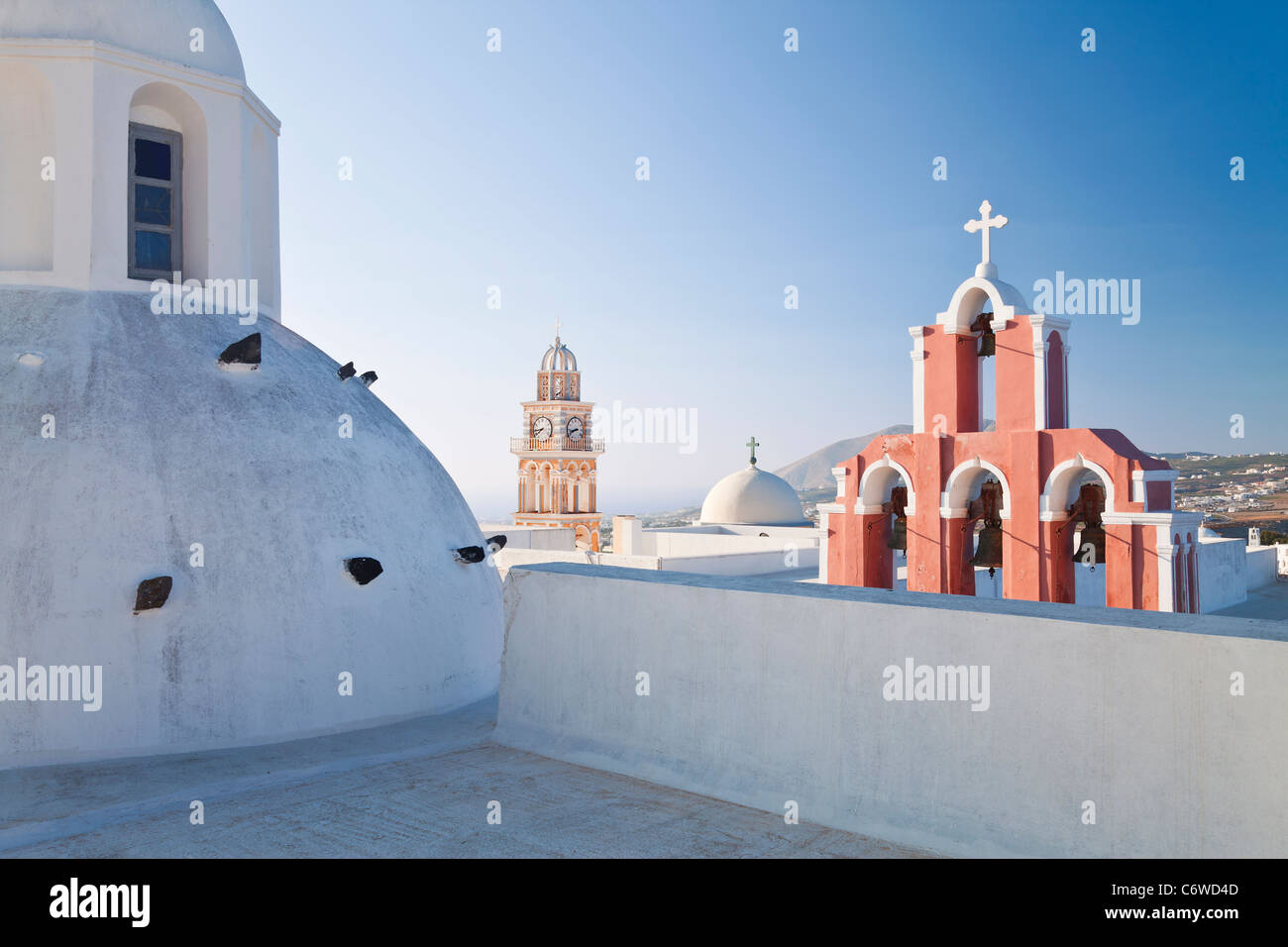 Catholic Church bell tower of the Sanctus Ioannes Baptista Church in ...