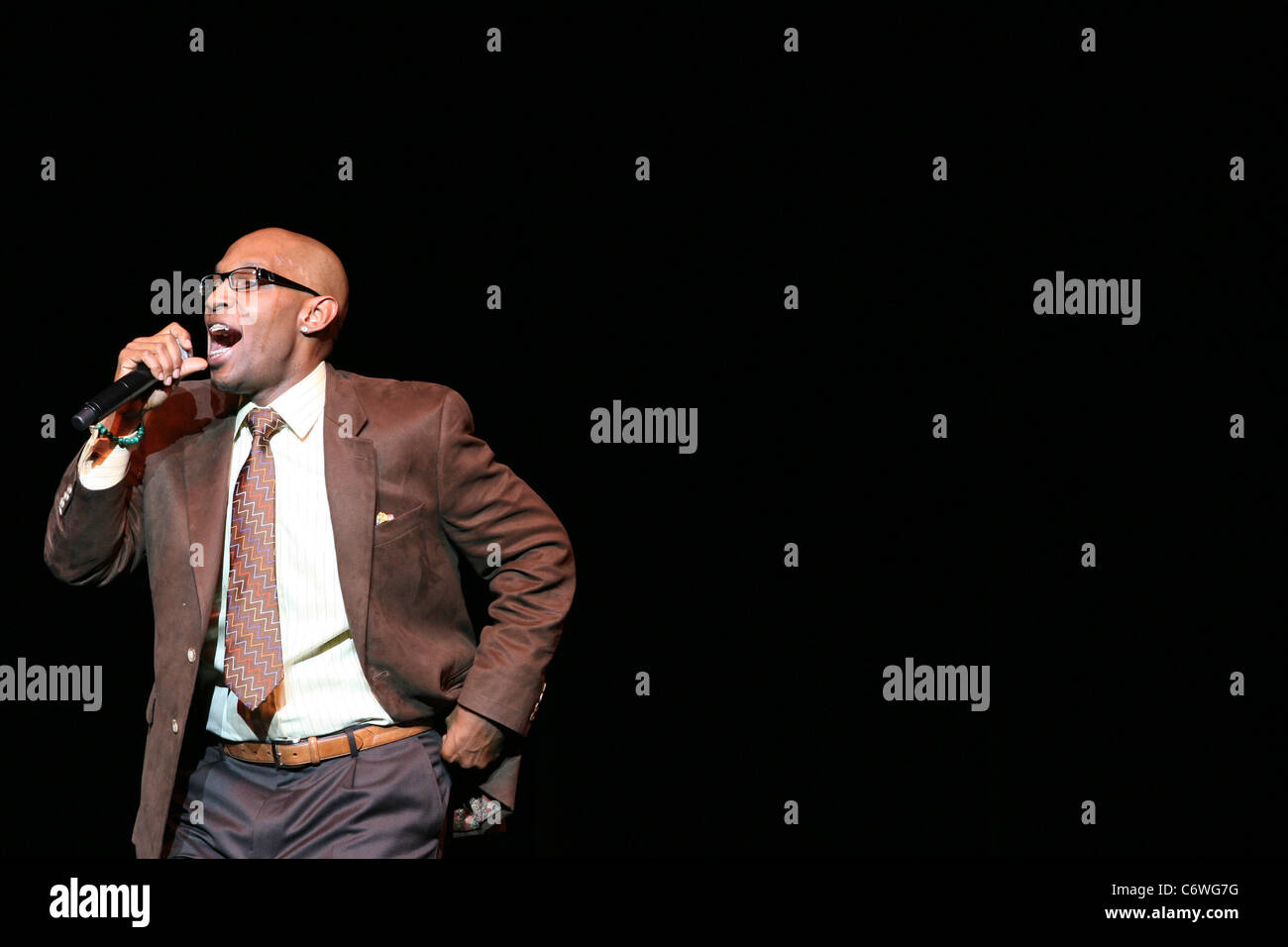 Xonique Rapper Tone-X Mo'Nique performs at The Theater Madison Square Garden as part ...