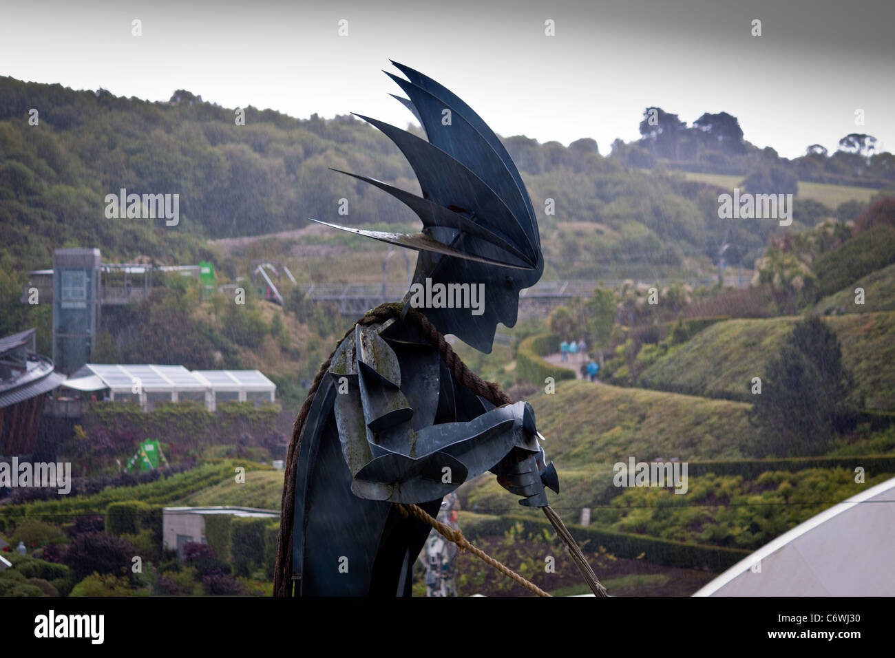 Adam sculpture Eden Project Stock Photo Alamy
