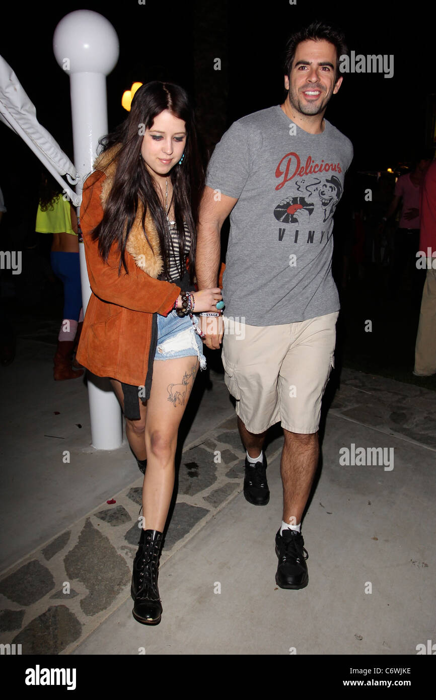 Peaches Geldof and boyfriend, Eli Roth at the 2010 Coachella Valley