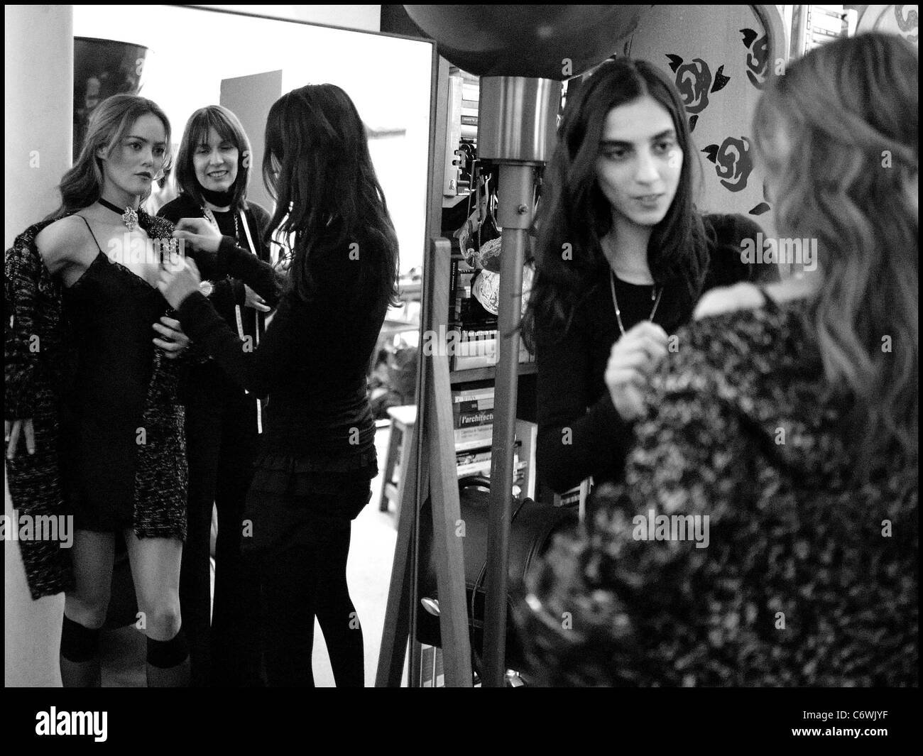Vanessa Paradis shooting the Chanel Coco Cocoon campaign Paris