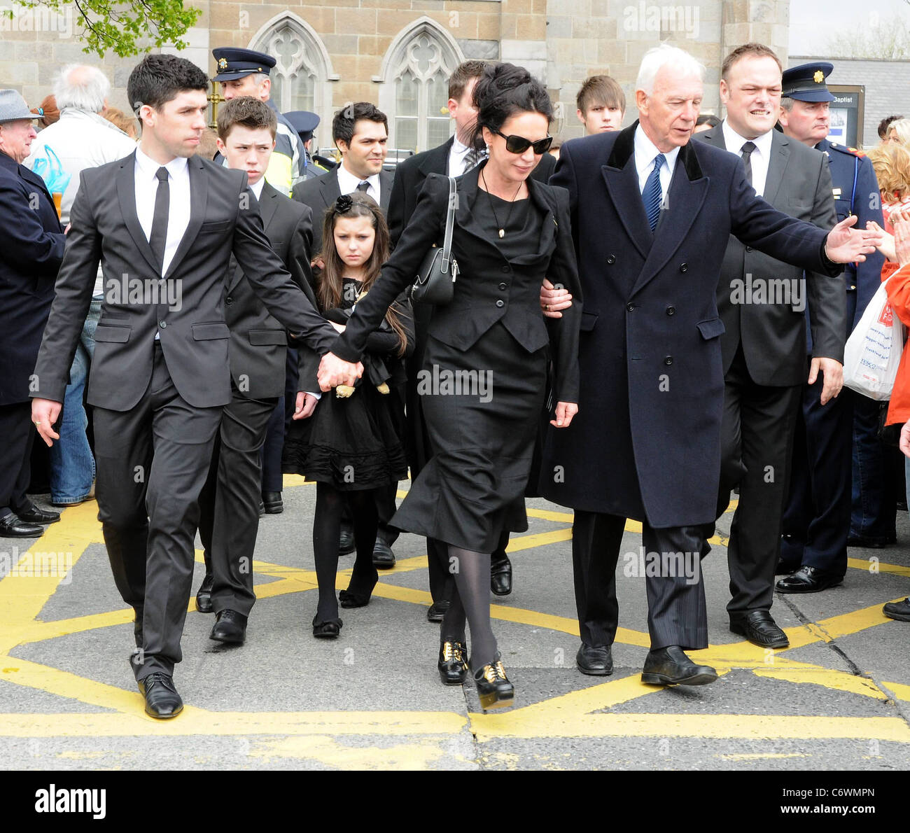 Rex, Elliot, Babette, Morah Ryan The funeral of RTE broadcaster Gerry