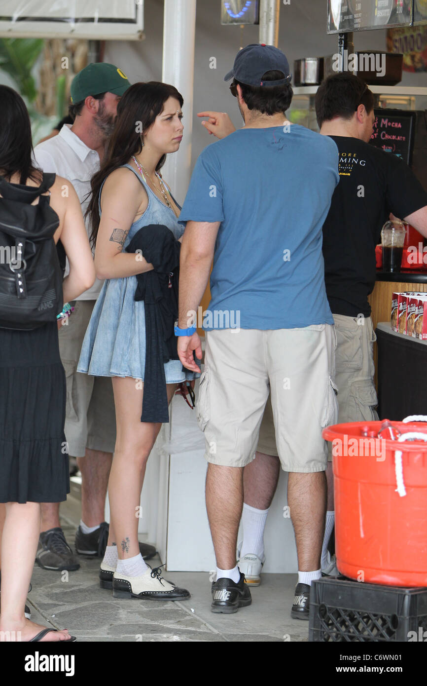 Peaches Geldof and boyfriend Eli Roth at the Coachella Music Festival