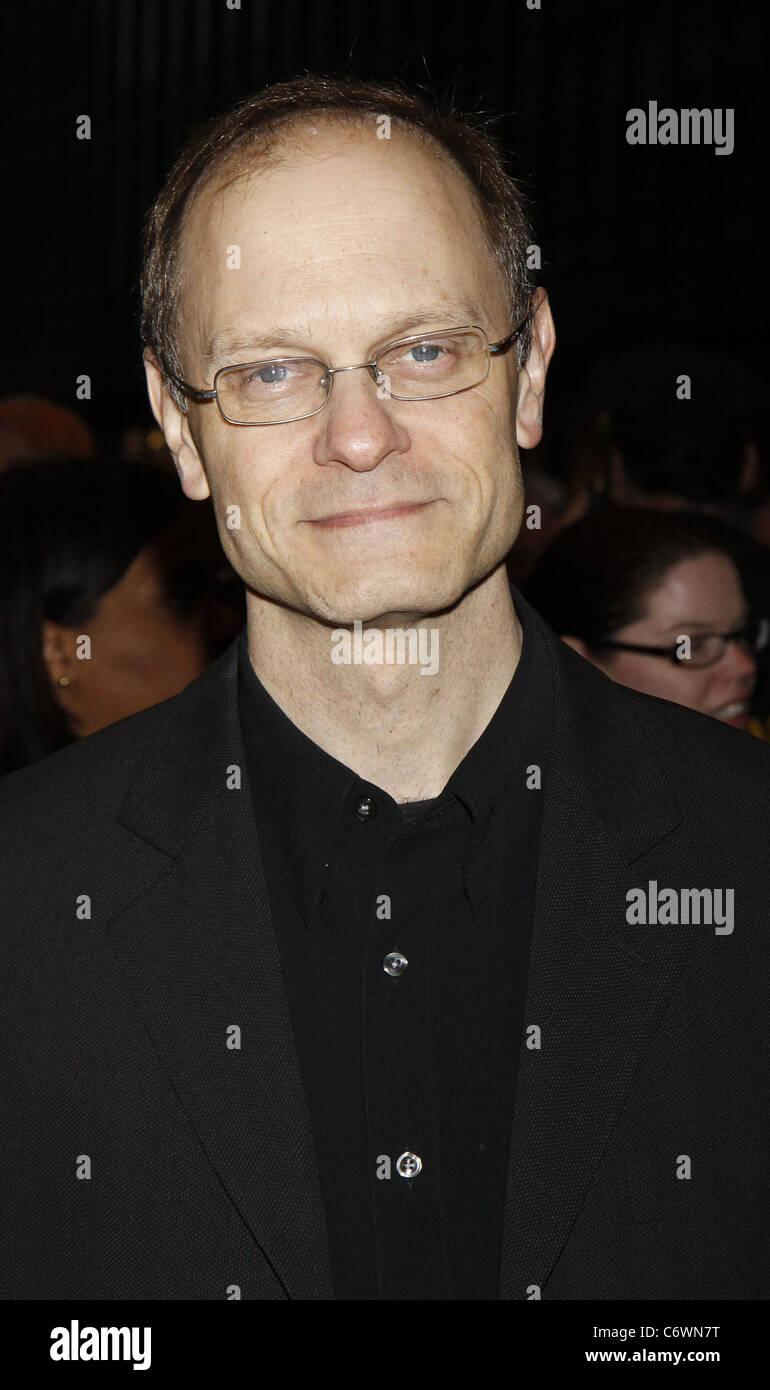 David Hyde Pierce and Brian Hargrove Opening night of the musical 'Promises, Promises' at the Broadway Theatre-Arrivals. New Stock Photo