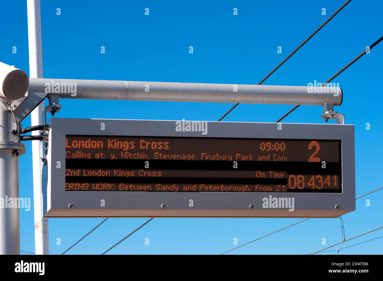 Train information display system hi-res stock photography and images - Alamy