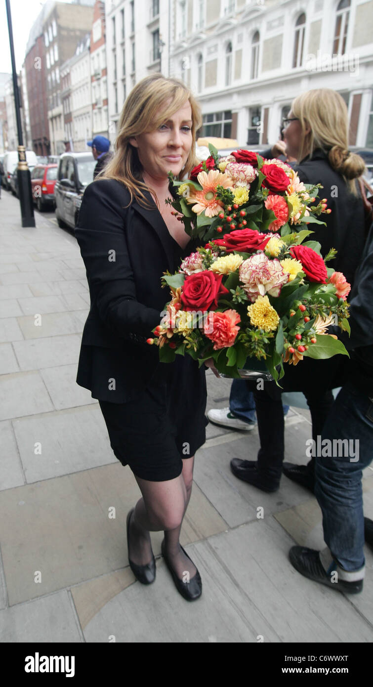 Balloons And Drinks For Danielle Lloyds Baby Shower London Stock