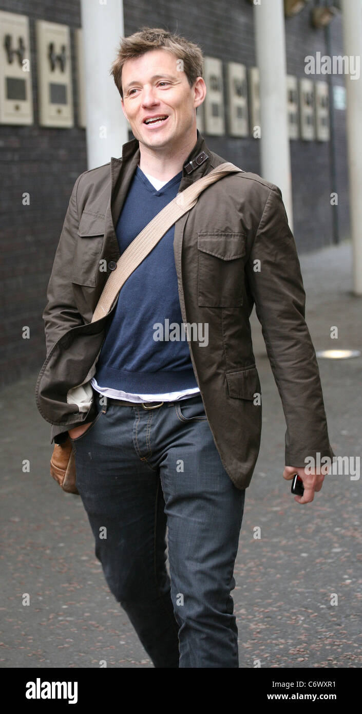Ben Shephard Celebrities outside the ITV television studios. London