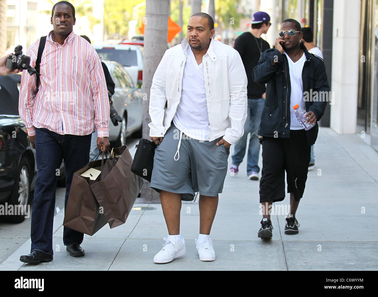 Timbaland aka Tim Mosely shopping at Louis Vuitton on Rodeo Drive in Beverly  Hills Los Angeles, California - 26.04.10 Stock Photo - Alamy