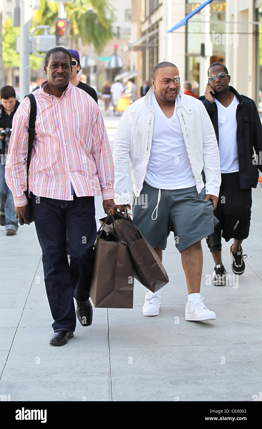 Timbaland aka Tim Mosely shopping at Louis Vuitton on Rodeo Drive in Beverly  Hills Los Angeles, California - 26.04.10 Stock Photo - Alamy
