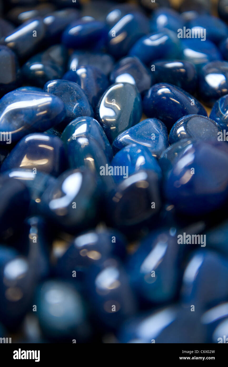 Lapis Lazuli tumble stone Stock Photo