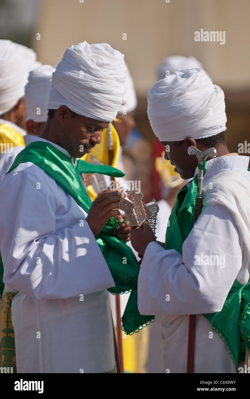 Christian Orthodox devotees at the Timket Festival Stock Photo - Alamy