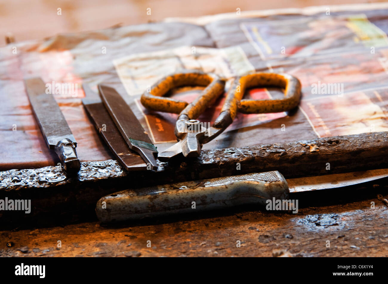 glass blowing tools Stock Photo Alamy
