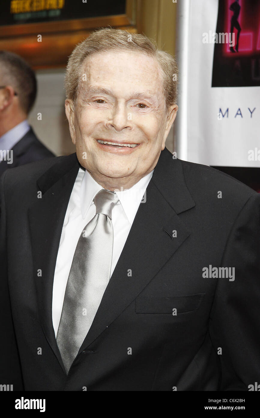 Jerry Herman attending the opening night of "La Cage Aux Folles' at the