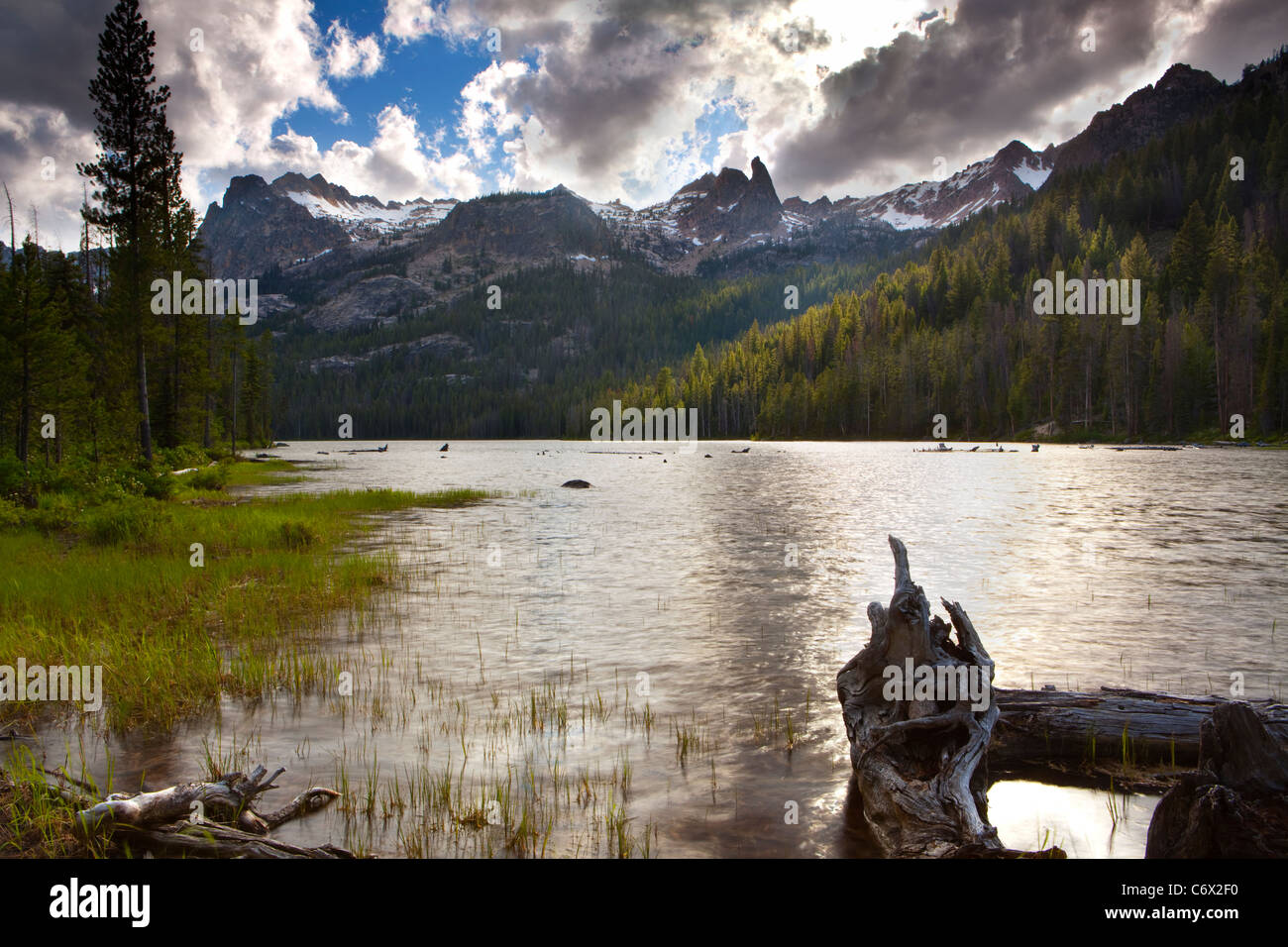 Hell Roaring Lake, SalmonChallis National Forest, Stanley, Idaho Stock