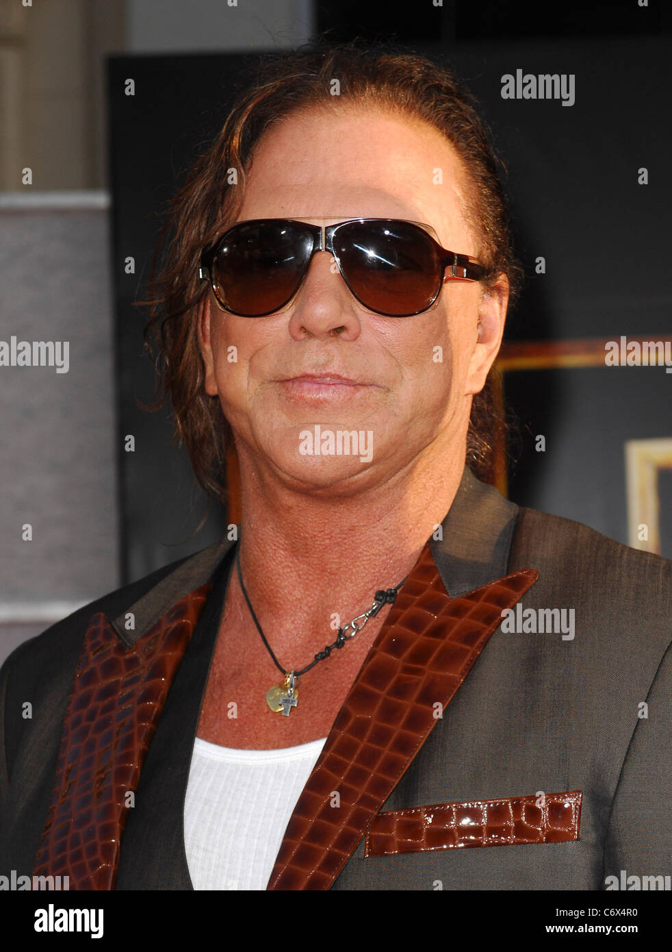 Mickey Rourke The 'Iron Man 2' world premiere held at El Capitan ...