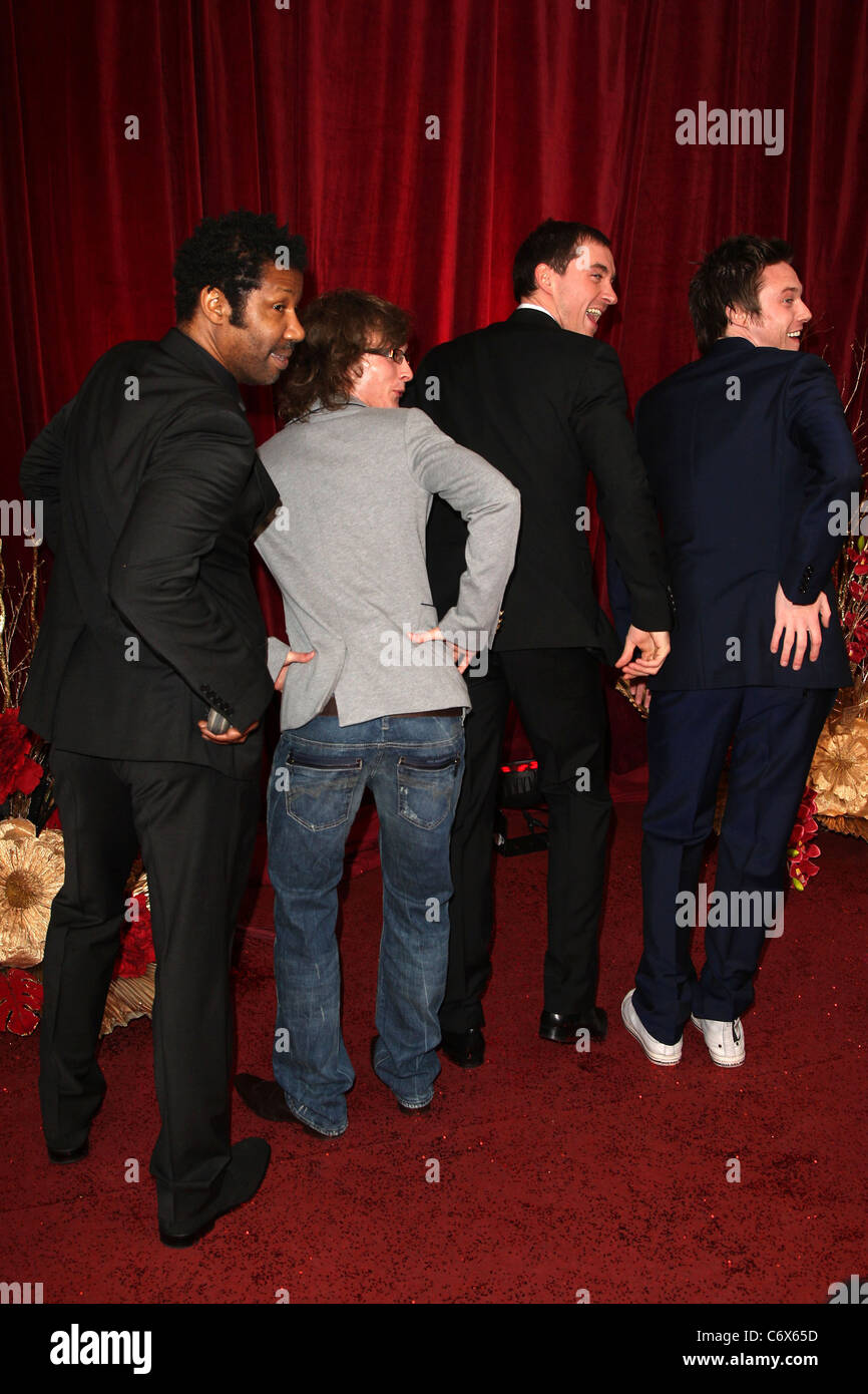 Brian Bovell, Sonny Flood, Anthony Quinlan and Andrew Moss 2010 British Soap Awards held at the London Television Centre - Stock Photo