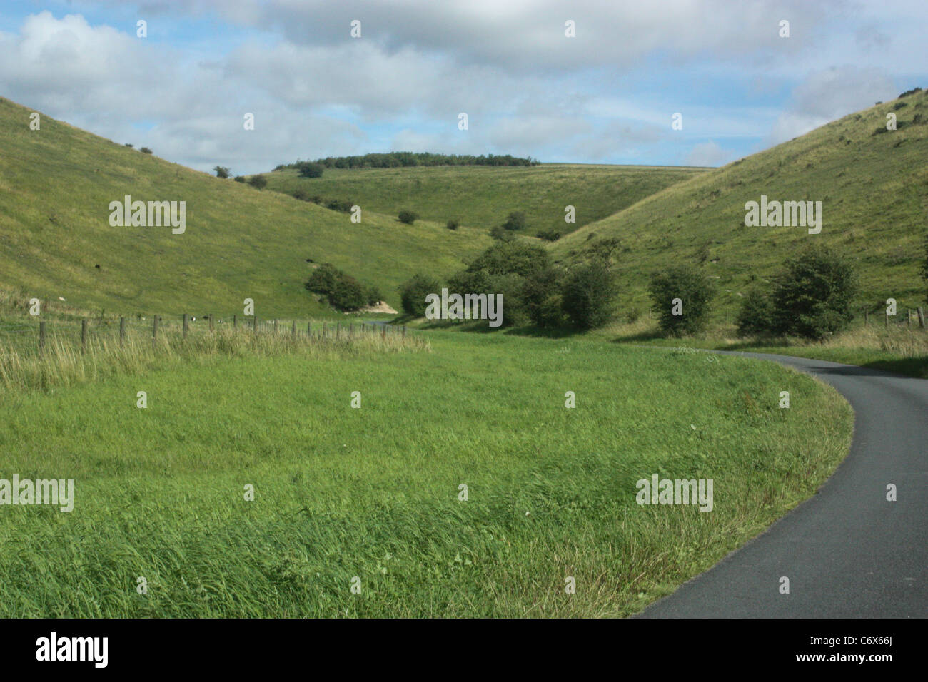 Sustrans cycle route on The Way of The Roses Coast to Coast. Stock Photo