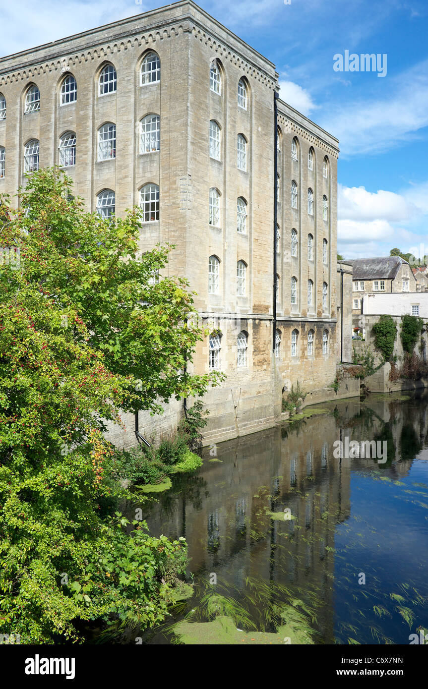 Old industrial building converted to apartments in Bradford on Avon