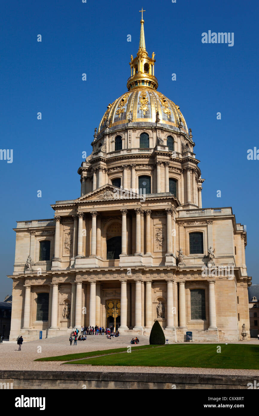 The Cathedral of Invalides. Paris, France. Stock Photo