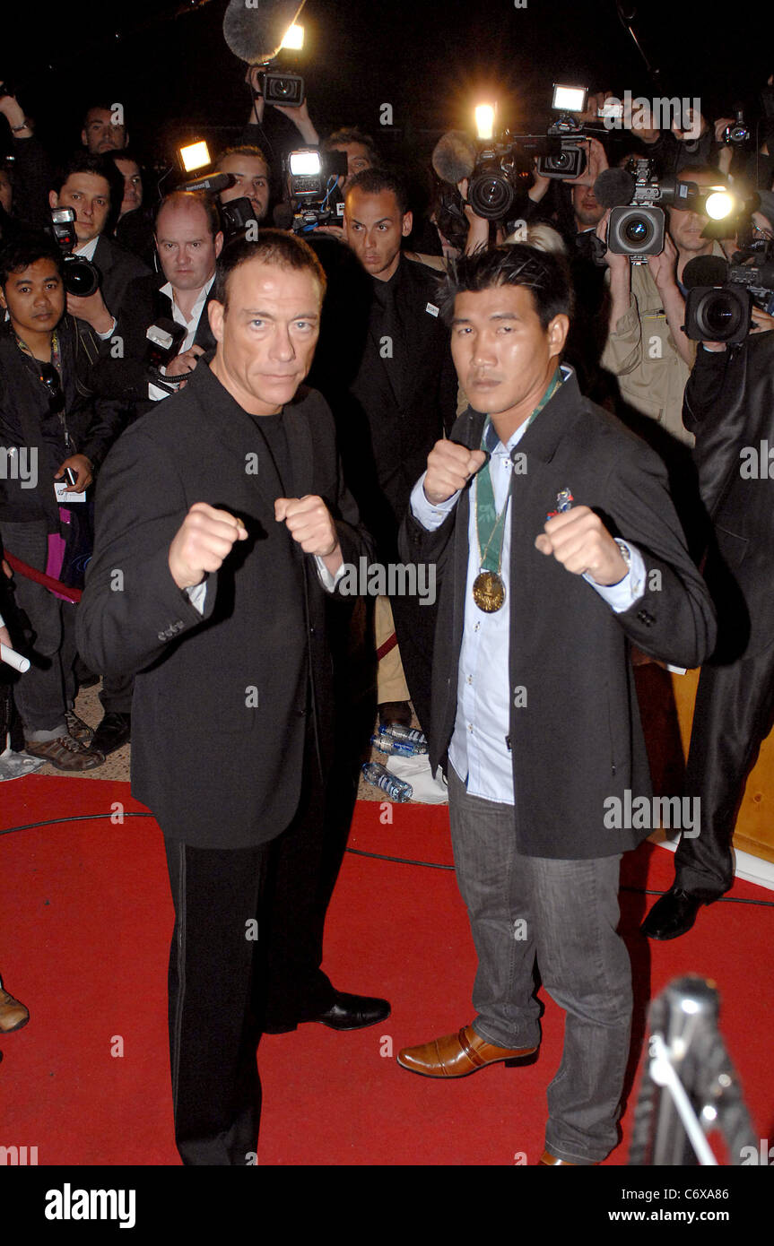 Jean Claude Van Damme and Somluck Kamsing Party on the Apache 2 yacht  during the Cannes International Film Festival 2010 - Day Stock Photo - Alamy