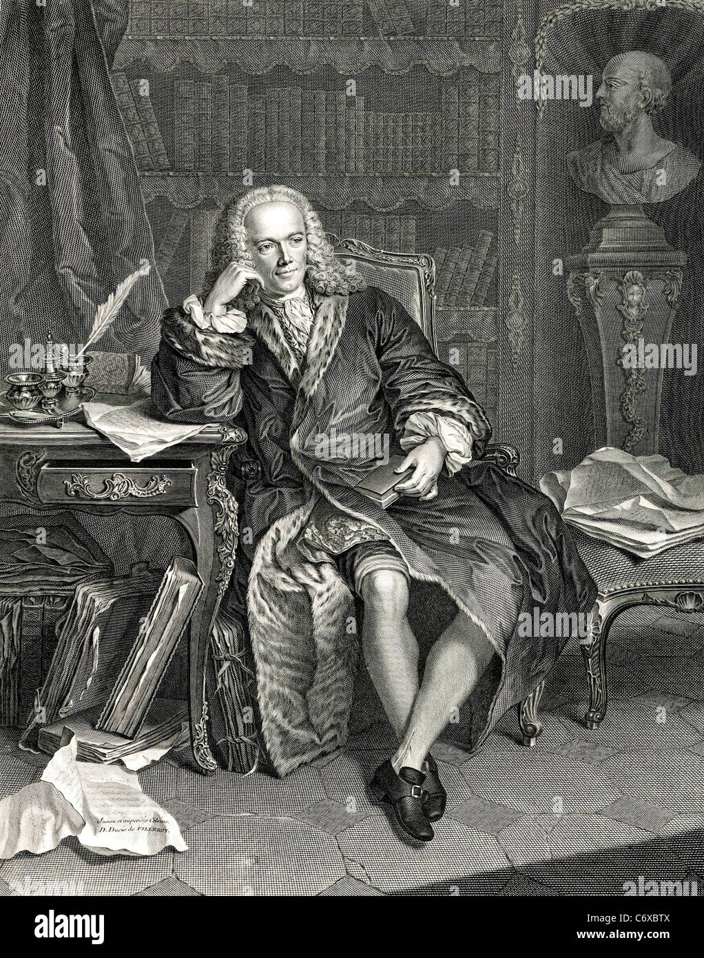 FRANCOIS QUESNAY (1694-1774) French economist Stock Photo