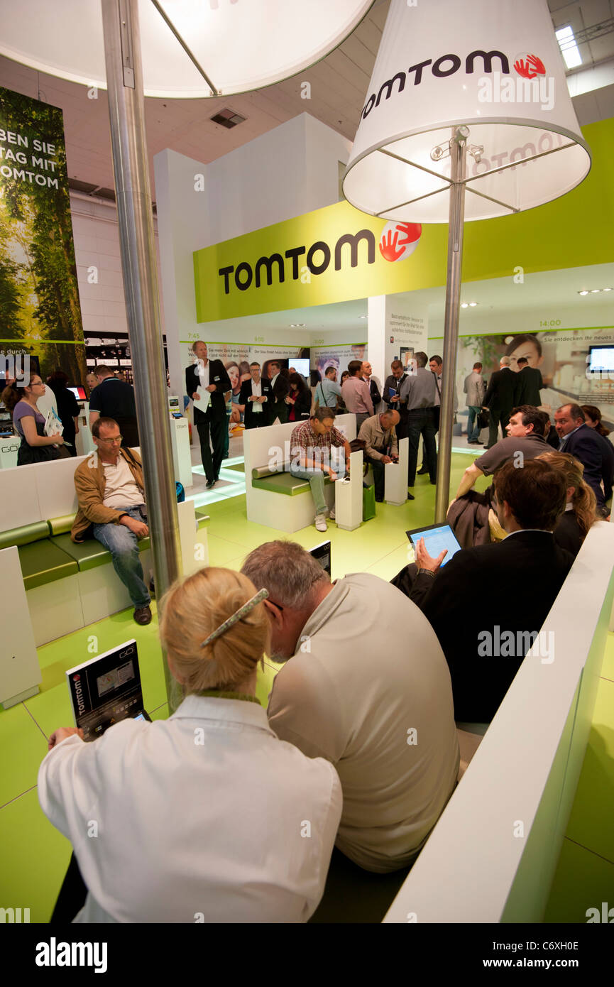 TomTom satellite navigation stand at IFA consumer electronics trade fair in  Berlin Germany 2011 Stock Photo - Alamy