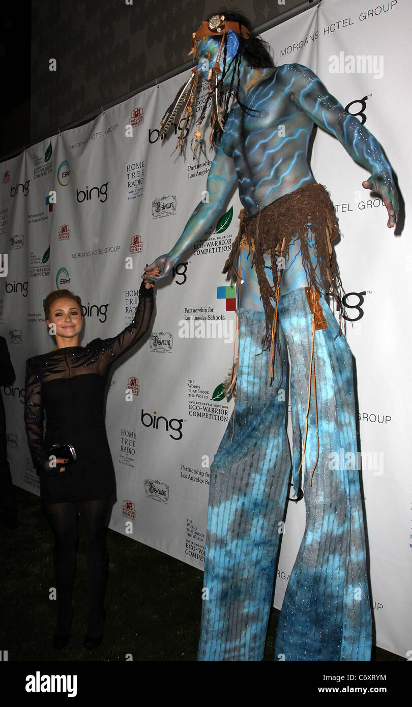 Hayden Panettiere, 'Avatar' Na'vi The 'Avatar' Cast celebrate the 40th Anniversary of Earth Day held At The JW Marriott LA Live Stock Photo