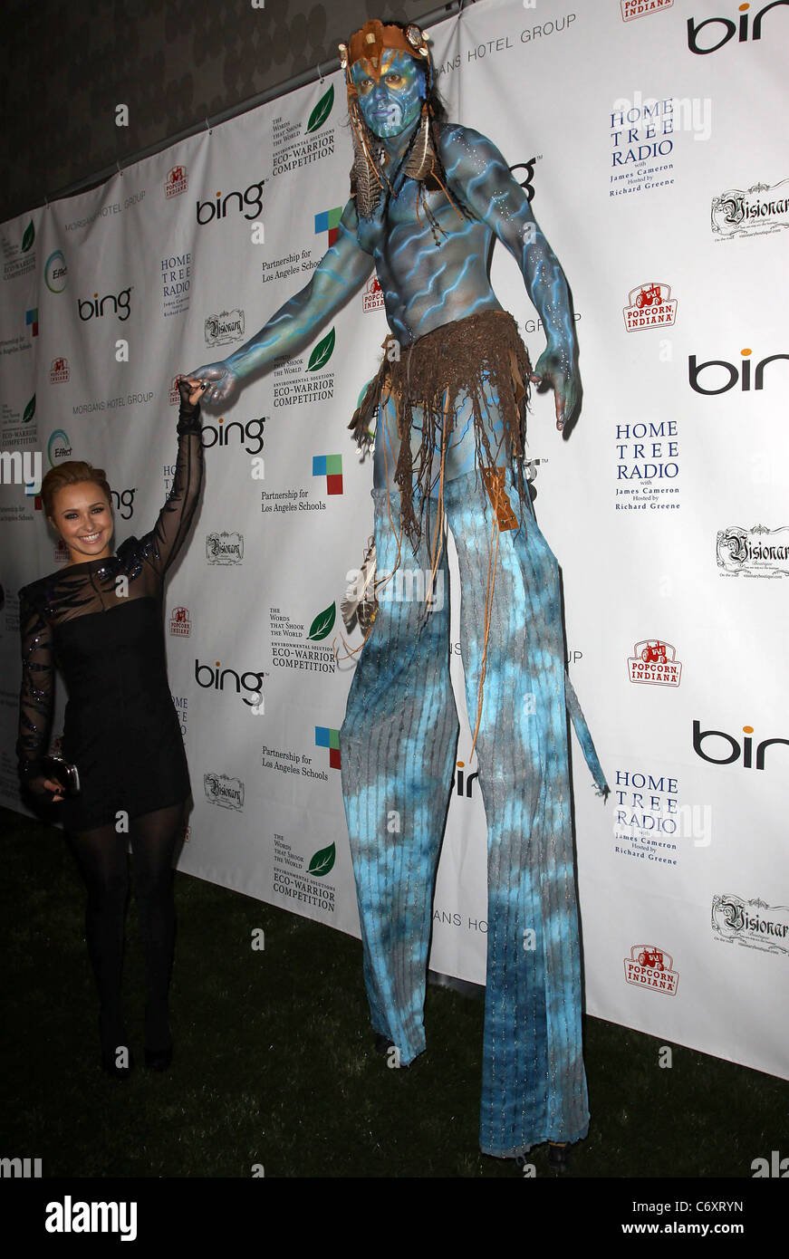 Hayden Panettiere, 'Avatar' Na'vi The 'Avatar' Cast celebrate the 40th Anniversary of Earth Day held At The JW Marriott LA Live Stock Photo