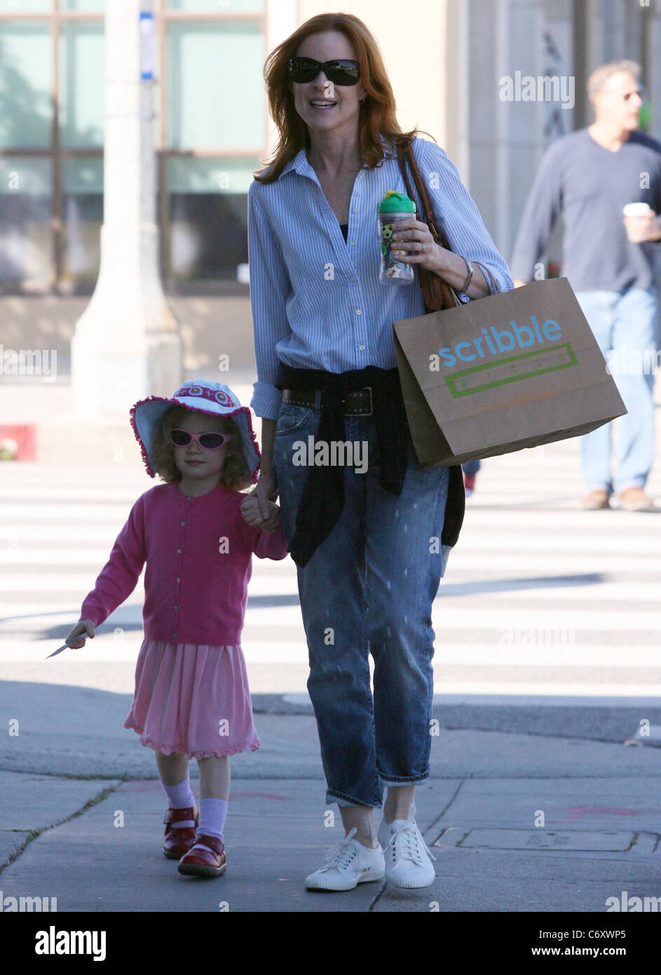 Desperate Housewives star Marcia Cross was spotted out and about in(01)