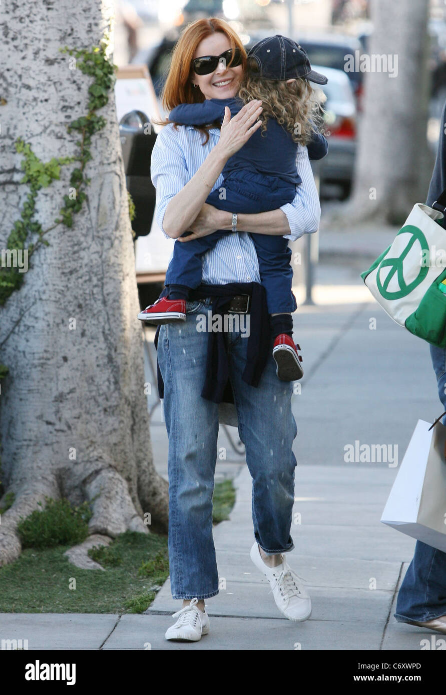 Desperate Housewives star Marcia Cross was spotted out and about in(01)