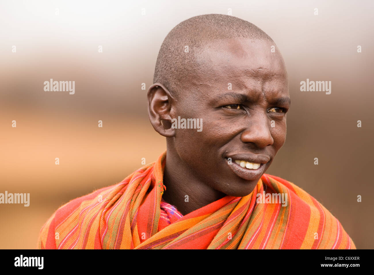 Maasai tribesman Stock Photo