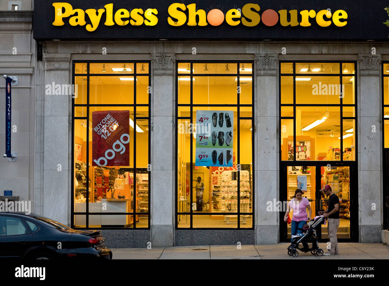 A Payless ShoeSource retail store.  Stock Photo