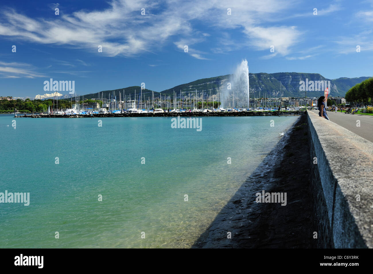 Switzerland Lac Leman Lake Geneva Stock Photos & Switzerland Lac Leman