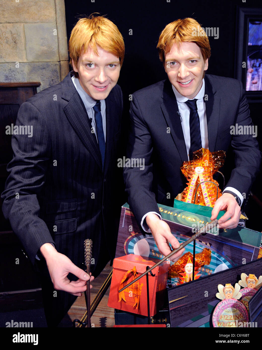 James Phelps and Oliver Phelps Harry Potter The Exhibition media
