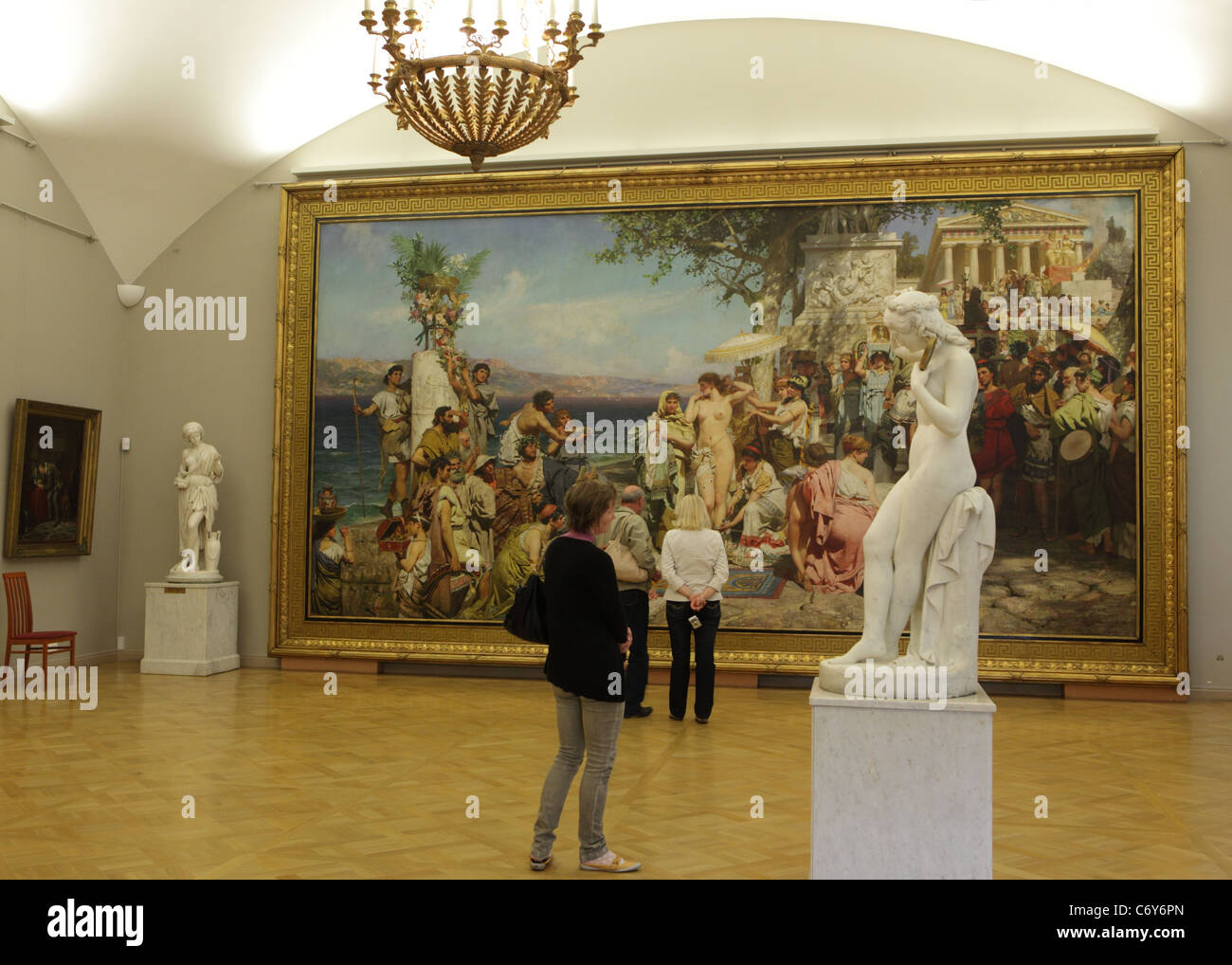 Visitors in the Russian Museum in St. Petersburg, Russia Stock Photo ...