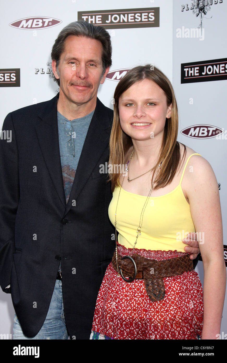 Gary Cole with his daughter Mary Cole Los Angeles premiere of 'The Joneses' at the ArcLight Cinemas in Hollywood Los Angeles, Stock Photo
