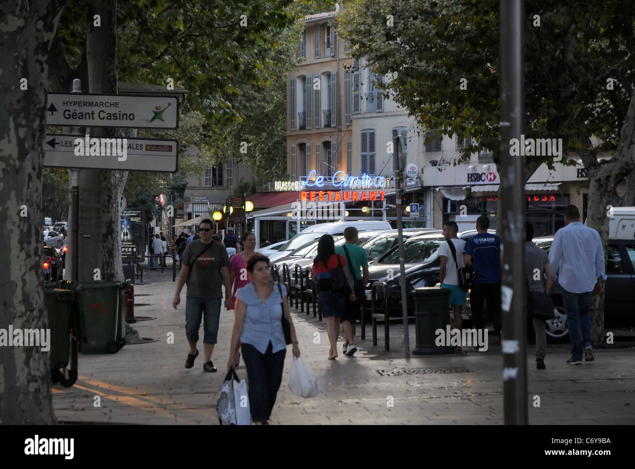 Le Cintra restaurant in Aix-en-Provence city in France Stock Photo - Alamy