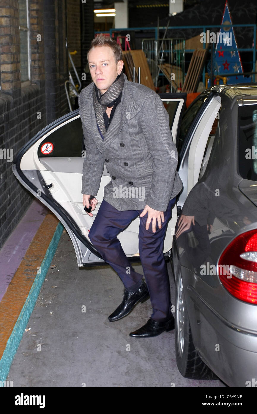 Daniel Whiston outside the ITV studios London, England - 29.03.10 Stock Photo