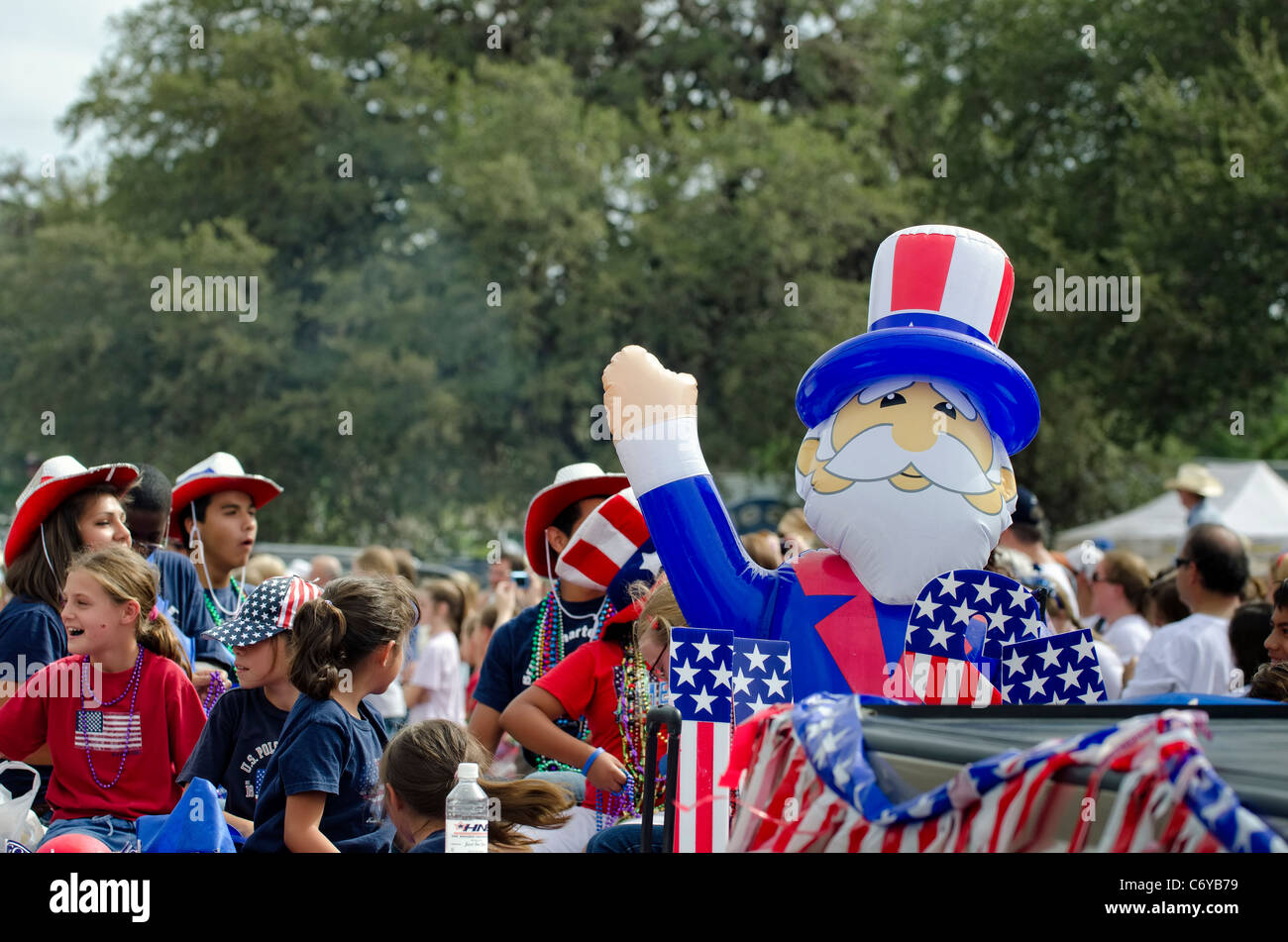 4th of july parade hires stock