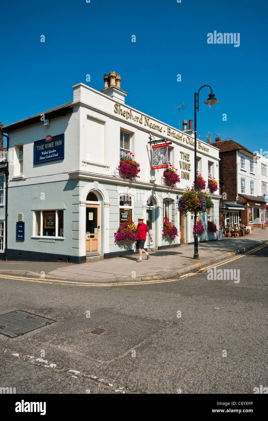 The Vine Inn Shepherd Neame Pub Tenterden Kent UK Pubs Stock Photo Alamy