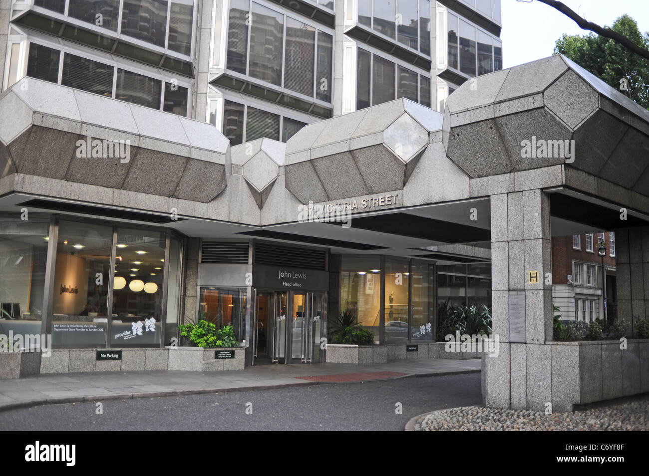 The headquarters of the John Lewis company in Victoria Street London UK