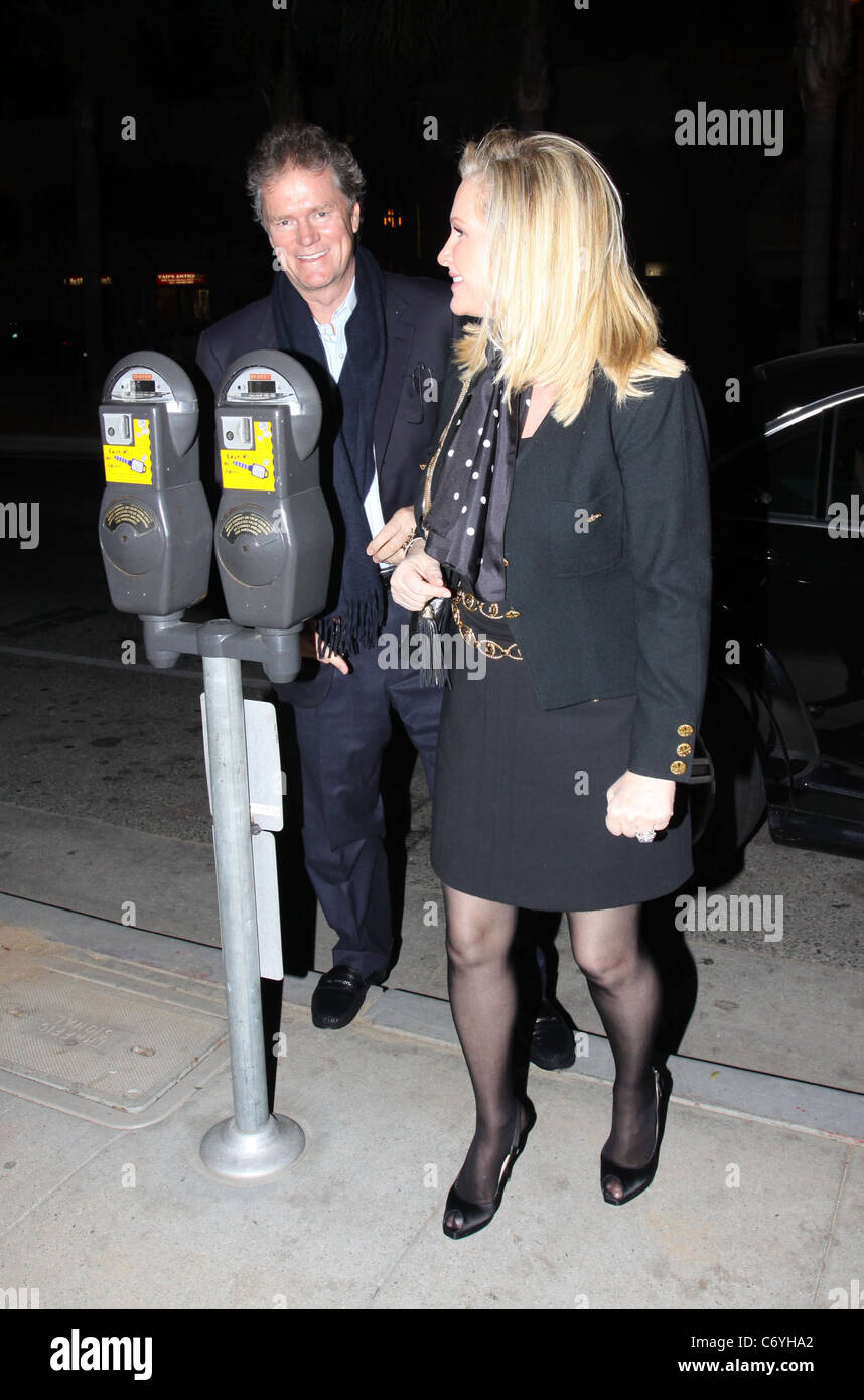 Rick Hilton and Kathy Hilton arrive at Dan Tanas restaurant to celebrate Kathy's birthday Los Angeles, California - 11.03.10 Stock Photo
