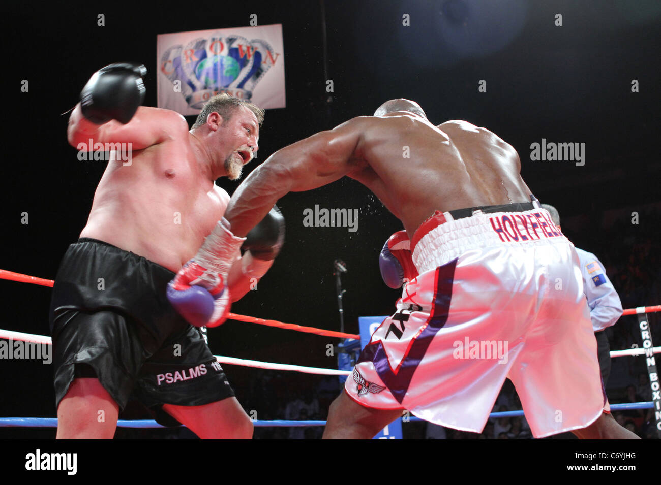 Francois Botha and Evander Holyfield Evander Holyfield defeated