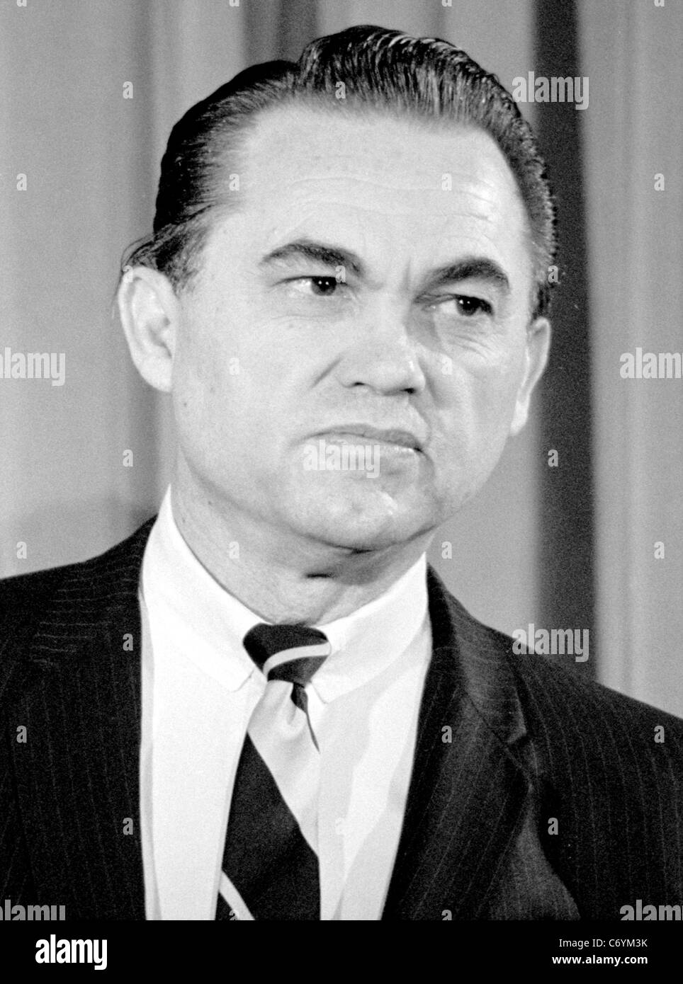 GEORGE WALLACE (1919-1998) Former Governor of Alabama declares his presidential candidacy in February 1968 Stock Photo
