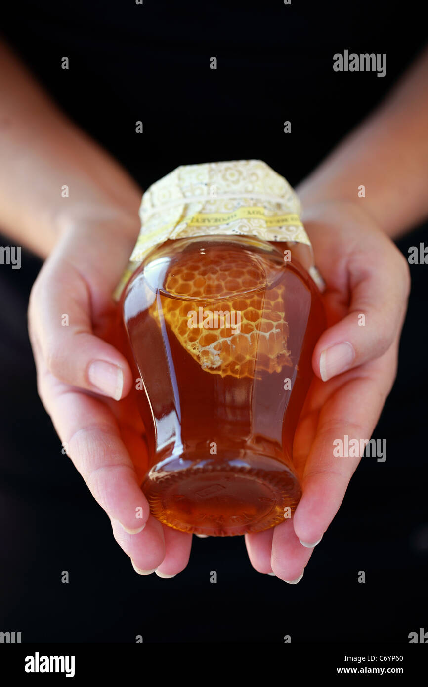 Thyme honey Greece Stock Photo Alamy